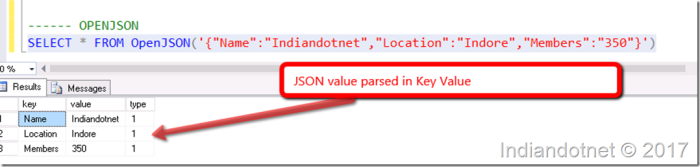 SQL Tips - Everywhere JSON So Why Not In SQL Server - New Feature In SQL Server
